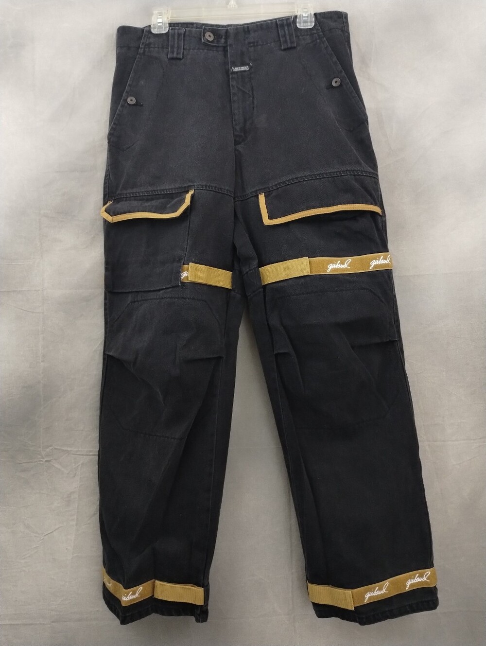 90s MARITHE FRANCOIS GIRBAUD Black Authentic Fit Jeans Shuttle Taped Mens 34